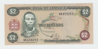 Jamaica 2 Dollars 1982 -1986 UNC NEUF P 65b  65 B Signature 7 - Giamaica