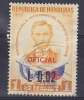 Honduras 1974 Mi. 245    0.02 L Auf 1 C Airmail Dienst Oficial Abraham Lincoln Overprinted - Honduras