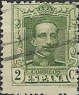 SPAIN 1922 Alphonso XII - 2c Green FU - Used Stamps