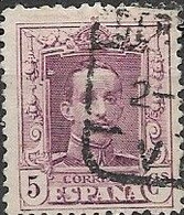 SPAIN 1922 Alphonso XII - 5c Purple FU - Used Stamps