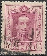 SPAIN 1922 Alphonso XII - 5c Red FU - Usados