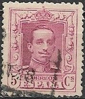 SPAIN 1922 Alphonso XII - 5c Red FU - Used Stamps