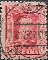 SPAIN 1922 Alphonso XII - 25c Red FU - Used Stamps