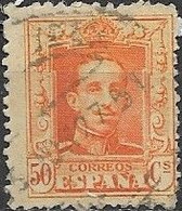 SPAIN 1922 Alphonso XII - 50c Orange FU - Usados