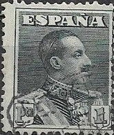 SPAIN 1922 Alphonso XII - 1p Grey FU - Used Stamps