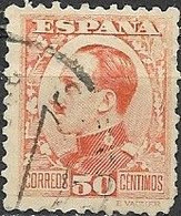 SPAIN 1930 Alfonso XIII  - 50c Orange FU - Usados