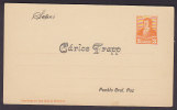 Argentina Private Print Postal Stationery Ganzsache Entier 3 Centavos CARLOS TRAPP Pueblo Gral. Paz Unused (2 Scans) - Ganzsachen