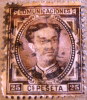 Spain 1876 King Alphonso XII 25c - Used - Used Stamps