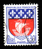 FRANCE  1962-65  -  Y&T 1354b  - Armoiries - Paris - Oblitéré - 1941-66 Stemmi E Stendardi