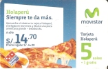 TARJETA DE PERU DE MOVISTAR DE 5 SOLES- DOMINO´S PIZZA - Pérou