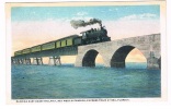 TRAIN-20  KEY WEST : Express Train At Sea : Florida East Coast Railway - Ouvrages D'Art