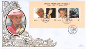 Belize FDC Scott #1091 Sheet Of 4 Diana Princess Of Wales - Belice (1973-...)