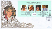 Tristan Da Cunha FDC Scott #618 Sheet Of 4 Diana Princess Of Wales - Tristan Da Cunha