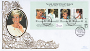 Seychelles FDC Scott #802 Sheet Of 4 Diana Princess Of Wales - Seychellen (1976-...)