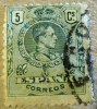 Spain 1909 King Alfonso XIII 5c - Used - Used Stamps