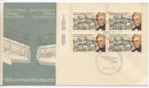 Canada FDC In Block Of 4 26-11-1974 WILLIAM HAMILTON MERRITT THE WELLAND CANAL - 1971-1980