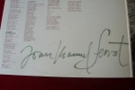 JOAN MANUEL SERRAT  °  AUTOGRAPHE SUR VINYLE  33 TOURS - Autógrafos