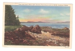 View From Owl's Head Light Showing Rock Bound Coast Of Main, Rockland, Maine 1953 - Sonstige & Ohne Zuordnung
