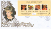 Vanuatu FDC Scott #719 Sheet Of 4 Diana Princess Of Wales - Vanuatu (1980-...)