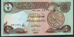 IRAQ  P68b  1/2   DINAR    1985    UNC. - Iraq