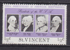 St. Vincent 1975 Mi. 411      ½ C Unabhängigkeit Der Vereinigten Staaten USA Präsidenten Washington Adams Madison MH* - St.Vincent (1979-...)