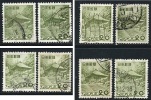 ● JAPAN 1954 - TEMPIO - N.° 550 Usati , Serie Compl. - Cat. ? € - Lotto N. 233 /35 /36 - Gebruikt