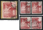 ● JAPAN 1953 - PESCA - N.° 539 Usati , Serie Compl. - Cat. ? € - Lotto N. 238 /40 /41 - Gebruikt