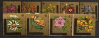 Burundi 1967 N° PA 34 / 42 ** Courants, Fleurs, Surchargés, Or, Gazania, Protea, Hibiscus, Schizoglossum, Crossandra - Ungebraucht