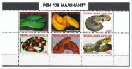 Nederlandse Antillen Postfris MNH 2009 Slangen, Snakes - West Indies