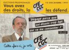 ELECTIONS PRUD´HOMALES 1997 - CP - CFE-CGC - Dégagé ... Trop âgé - Labor Unions