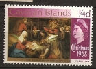 Caïmanes Cayman 1968 N° 208 Iso ** Tableaux, Noël, Adoration Des Bergers, Barent Fabritius - Kaimaninseln