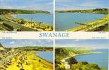 CPSM SWANAGE (Angleterre-Dorset) - 4 Vues - Swanage