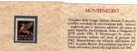 MONTENEGRO 1941 AEREA SOPRASTAMPATO D´ITALIA 50 CENTESIMI MNH - Montenegro