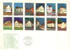 Liechtenstein - Mi-Nr 694/705 Auf Umschlag / On Cover (o099) - Brieven En Documenten