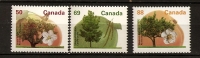 Canada 1994 N° 1356 / 8 ** Courant, Arbre, Fruit, Fleur, Abricot, Abricotier, Westcot, Pommier, Fameuse, Caryer Ovale - Neufs