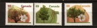 Canada 1994 N° 1356 / 8 ** Courant, Arbre, Fruit, Fleur, Abricot, Abricotier, Westcot, Pommier, Fameuse, Caryer Ovale - Unused Stamps