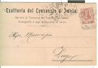 ESATTORIA DEL CONSORZIO DI IMOLA, IMOLA, CARTOLINA DI SERVIZIO VIAGGIATA  1901, PER LUGO RAVENNA - Imola