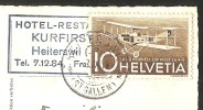 HEITERSWIL - WATTWIL Spielplatz Hotel Restaurant KURFIRSTEN Flugpost Briefmarke 1944 - Wattwil