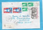 MARCOPHILIE-lettreREC-GUADELOUPE-Cad STE ROSE- 1982 Saffranchissement Composé 6 Timbres =14,40frs - Autres & Non Classés