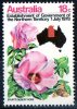 Australia 1978 18c Northern Territory Government Mint No Gum - Sturt's Desert Rose - Used Stamps