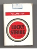 Fumeur, Cigarette, Lucky Strike, Classe Ouverte - Boite Allumettes Utilisée Voir Scan, Vide  (AL159) - Tobacco