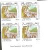 St Vincent Grenadines 1988 $1 Explorer Livingstone & Boat Imperforate Proof Imprint Block 4 MNH - St.Vincent & Grenadines