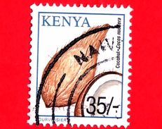 KENIA - Usato - 2001 - Coltivazioni - Frutta - Cocco - Coconut (Cocos Nucifera) - 35/- - Kenia (1963-...)