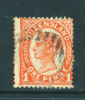 QUEENSLAND  -  1896  Queen Victoria  1d   Used As Scan - Used Stamps