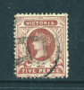 VICTORIA  -  1886  Queen Victoria  5d   Used As Scan - Used Stamps