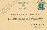 156/19 - Entier Postal Type Houyoux WACHTEBEKE 1930 - TB Repiquage Suikerijfabriek Buysse à NEVELE - Cartes Postales 1909-1934