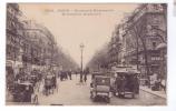 75 PARIS   Boulevard Montmartre Bus Taxi Cochers - Transporte Público