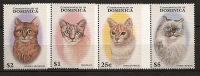 Dominique Dominica 1997 N° 1999 / 2002 ** Chats, Birman Crème, Snowshoe, Abyssin, Persan - Dominica (1978-...)