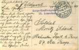 Feldpost 1.WK  KORPS-KRAFTWAGENKOLONNE IX. ARMEEKORPS  1916 - Brieven En Documenten