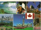 CANADA Multivues Niagara Québec Montréal Ottawa Indien (cf Détails 2scan) Format 12x16.7cm Cm Circulé 2001 OTTAWA -GF31 - Moderne Ansichtskarten